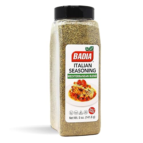 Badia Italian Seasoning, Mediterranean Blend, 5 oz - Classic Mix of Herbs for Pasta, Sauces, Pizza & Roasted Vegetables