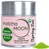 Matcha Moon Spring Zen Superior Ceremonial Grade Matcha Green Tea Powder | Traditional Organic Japanese Matcha Powder from Uji Kyoto | Ideal for Daily