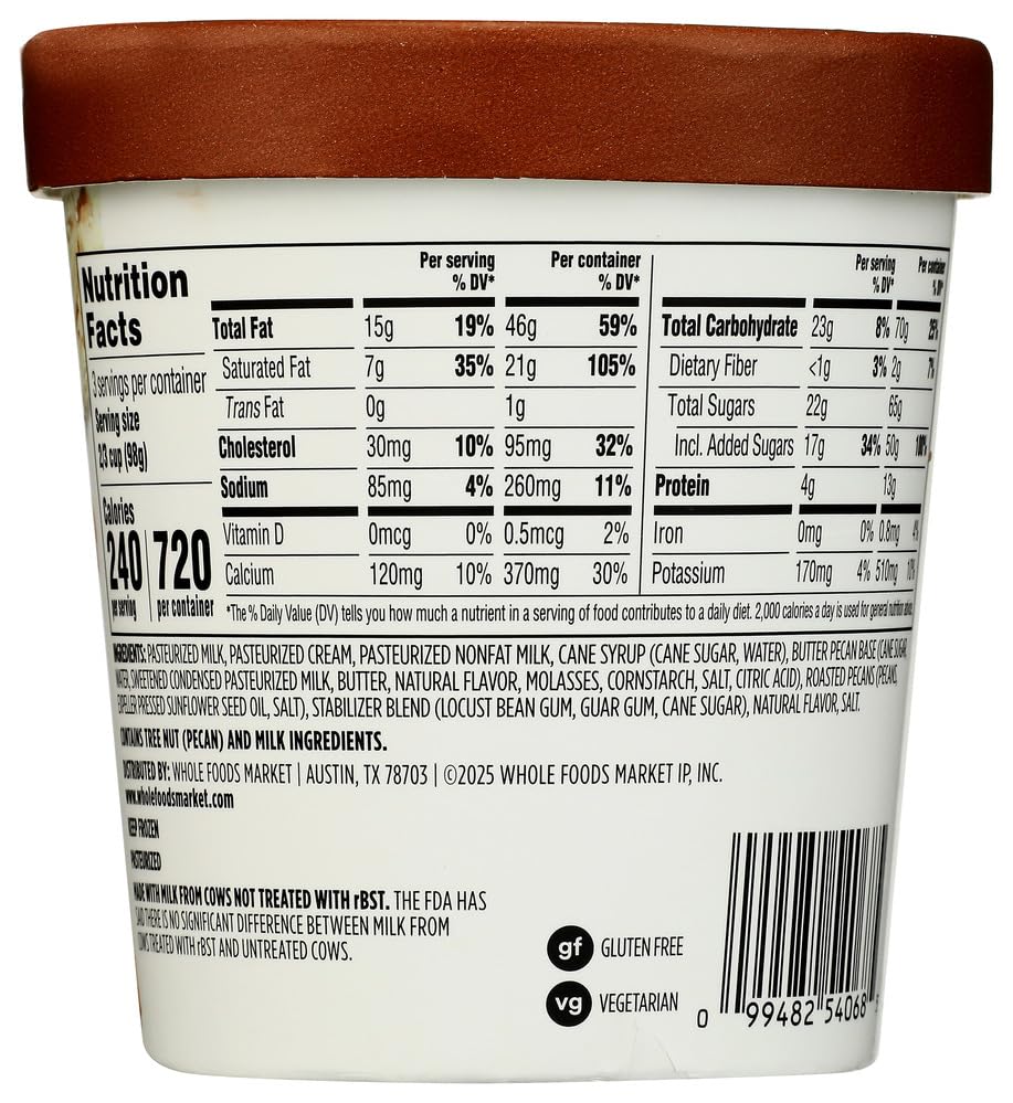 365 by Whole Foods Market Butter Pecan Ice Cream, 1 PT