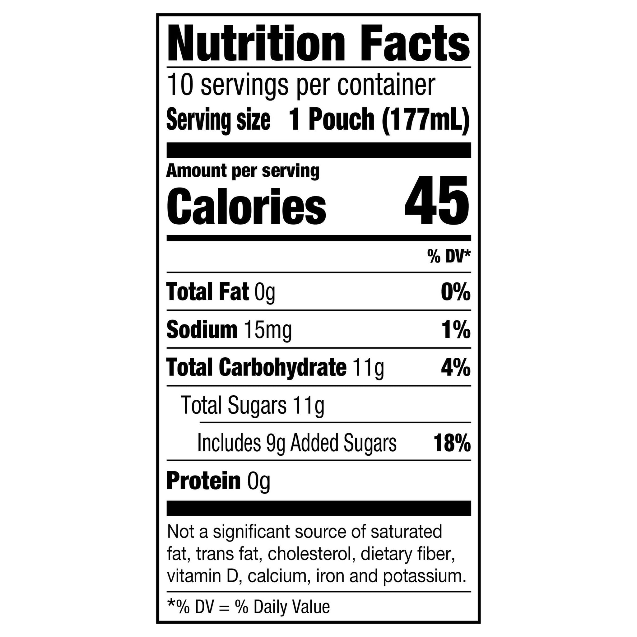 Capri Sun Mountain Cooler Mixed Fruit Naturally Flavored Juice Drink (10 ct Box, 6 fl oz Pouches)