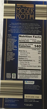 Moser Roth milk chocolate bars (6 pack)
