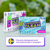 Planet Brands Laundry Detergent Sheets - Made in Sweden, Up to 100 loads 50 Sheets, Sustainable Clean Liquidless Technology, Dissolves Instantly, No