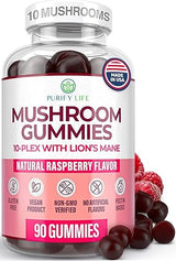 World's First Mushroom Gummies with Lions Mane, Dried Woodear Mushrooms, Immune Support & Stress Relief, Mushroom Supplement for Adults & Children (90