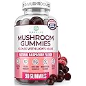 World's First Mushroom Gummies with Lions Mane, Dried Woodear Mushrooms, Immune Support & Stress Relief, Mushroom Supplement for Adults & Children (90