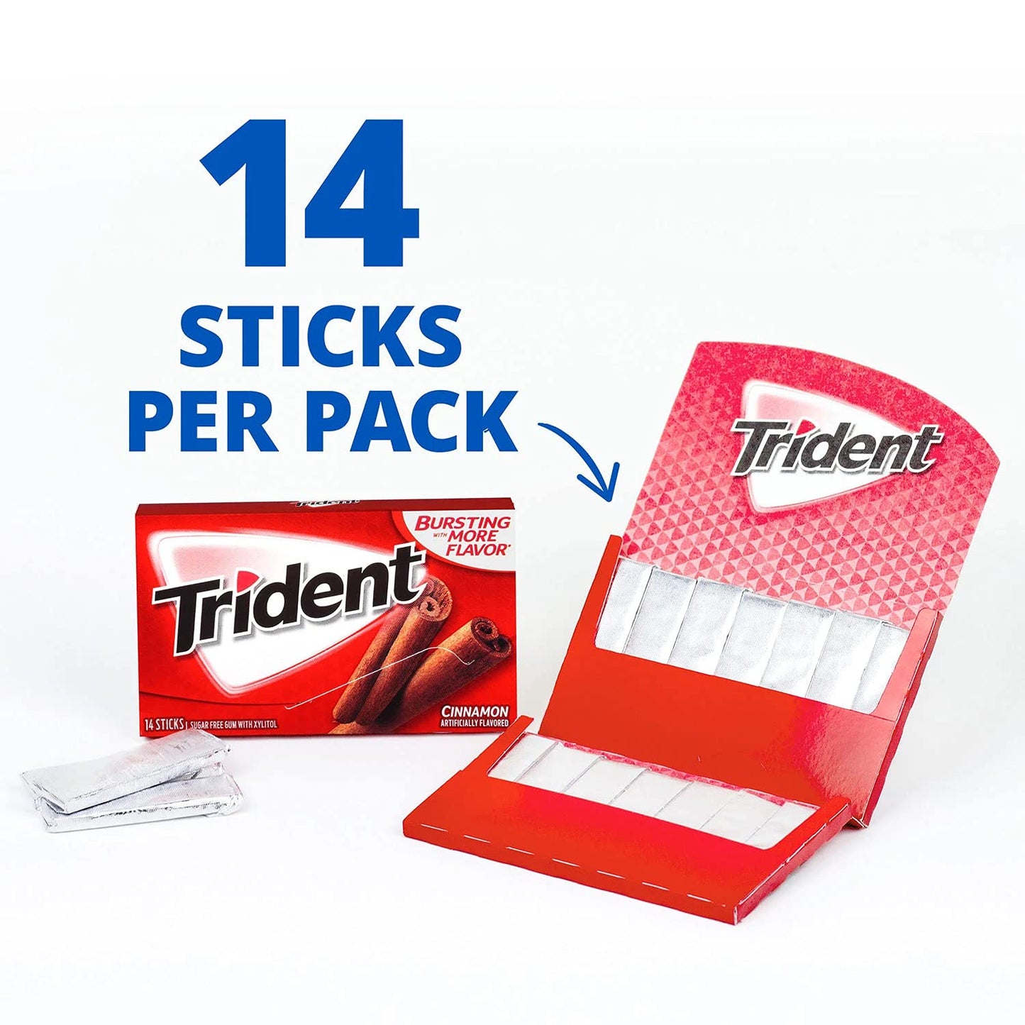 Mondelez Global Trident Cinnamon, 14 ct