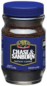 Chase & Sanborn Coffee, Regular Instant Coffee Jar, 7 Ounce