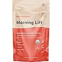 ActivatedYou Morning Lift Mushroom Infused Coffee - Certified Organic, Plant Based Mushroom Coffee Instant Blend Made with Lion's Mane & Cordyceps
