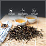 Brook37 Liquid Luxor - Premium Loose Leaf Black Tea | Smooth, Sweet Honey Notes | Floral Aroma | Caffeinated | 50g Decorative Tin | Plastic Neutral