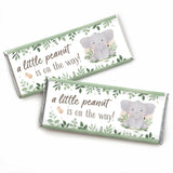 Big Dot of Happiness Elephant Candy Bar Wrappers, Funny Little Peanut Baby Shower Party Favors, DIY Chocolate Bar Wrappers - Set of 24