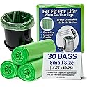 Pet Fit For Life 1.3 Gal Leak-Proof Wastebasket Liners - 3-Pack of 10 Small Bags for Dog Droppings, Lawn, Garage, Home, Office, Restroom - Small Trash