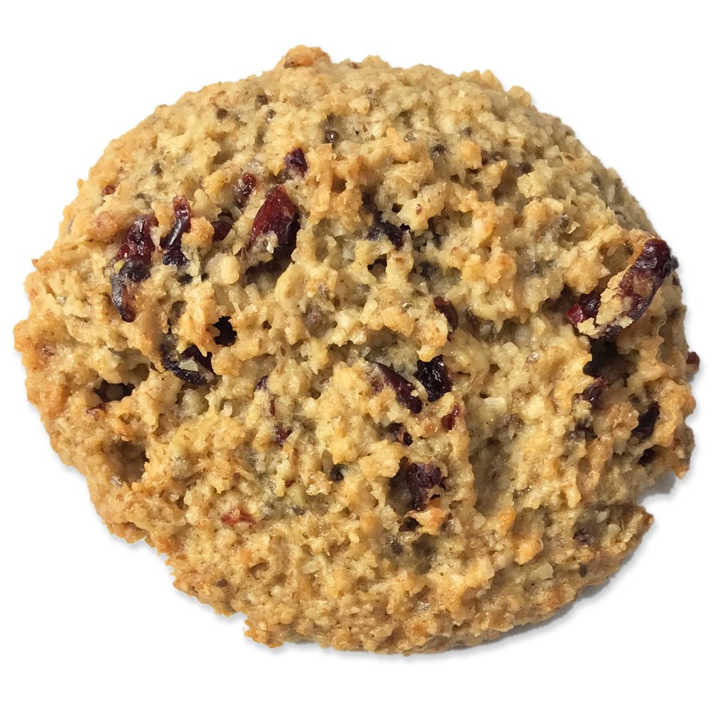Dancing Deer New Fresh Baked Oatmeal Breakfast Cookies (Cranberry Orange Walnut)-12 Counts -2 oz per count