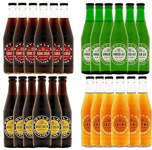 Boylan - Regular Soda Variety Pack - 12 oz (24 Glass Bottles)