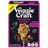 Veggiecraft Farms Rainbow Rotini Pasta - Lentil Protein Pasta with Pea & Spinach, Gluten Free Noodles, High Fiber, Vegan, 23 g Protein Per Serving - 8