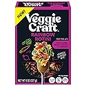 Veggiecraft Farms Rainbow Rotini Pasta - Lentil Protein Pasta with Pea & Spinach, Gluten Free Noodles, High Fiber, Vegan, 23 g Protein Per Serving - 8