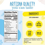 Pastabilities Fun Shaped Pasta for Kids - Star of David Shaped - Kosher Star Holiday Theme, Non-GMO Natural Wheat Pasta, All-Natural, Kosher