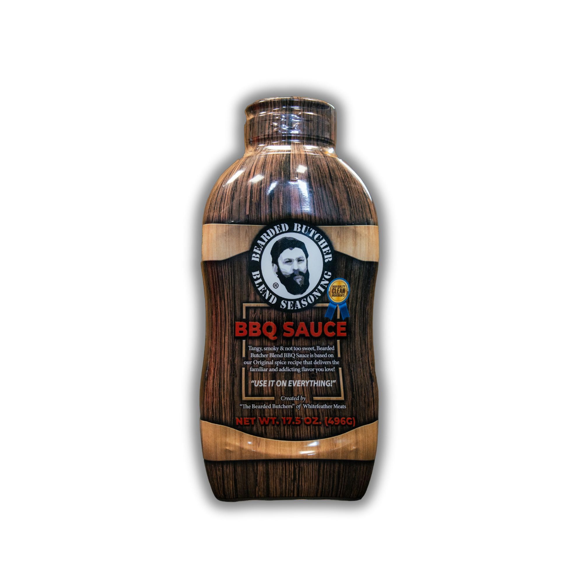 Bearded Butchers BBQ Sauce 17.5 oz, Pack of 3 - Tangy & Smoky, Original Spice Blend, Gluten Free, No MSG, Real Ingredients, Perfect for Ribs, Brisket