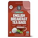 FGO Organic English Breakfast Black Tea, 100 Count, Eco-Conscious Tea Bags, Resealable Bag, Packaging May Vary (Pack of 1)