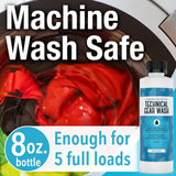 [5 Loads] Technical Gear Wash Performance Detergent for Renewed Clothing Appearance - Concentrated & Safe Jacket Detergent to Maintain DWR Gear