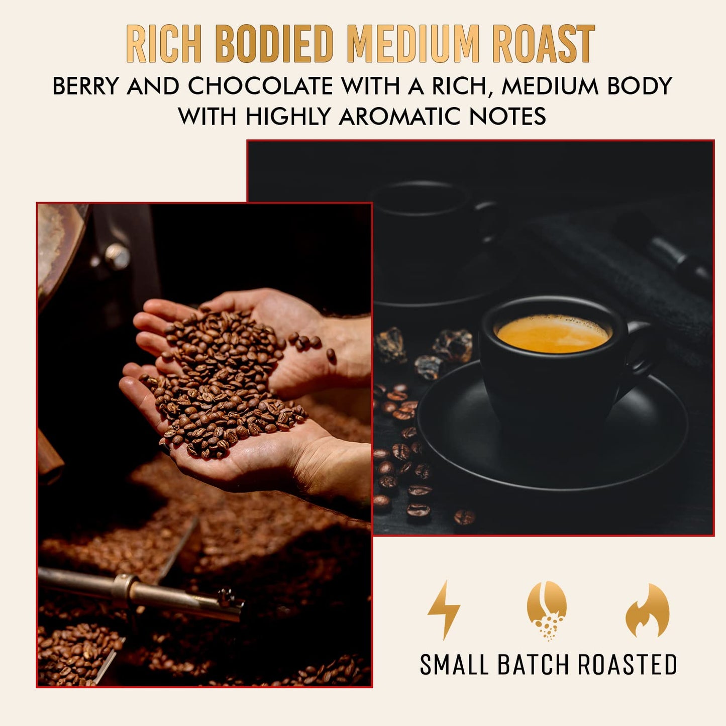 Organic Espresso Ground Coffee, Fine Grind Espresso Grounds Gourmet, Caffeinated Ground Espresso Coffee, Organic Espresso Blend with Sumatra French
