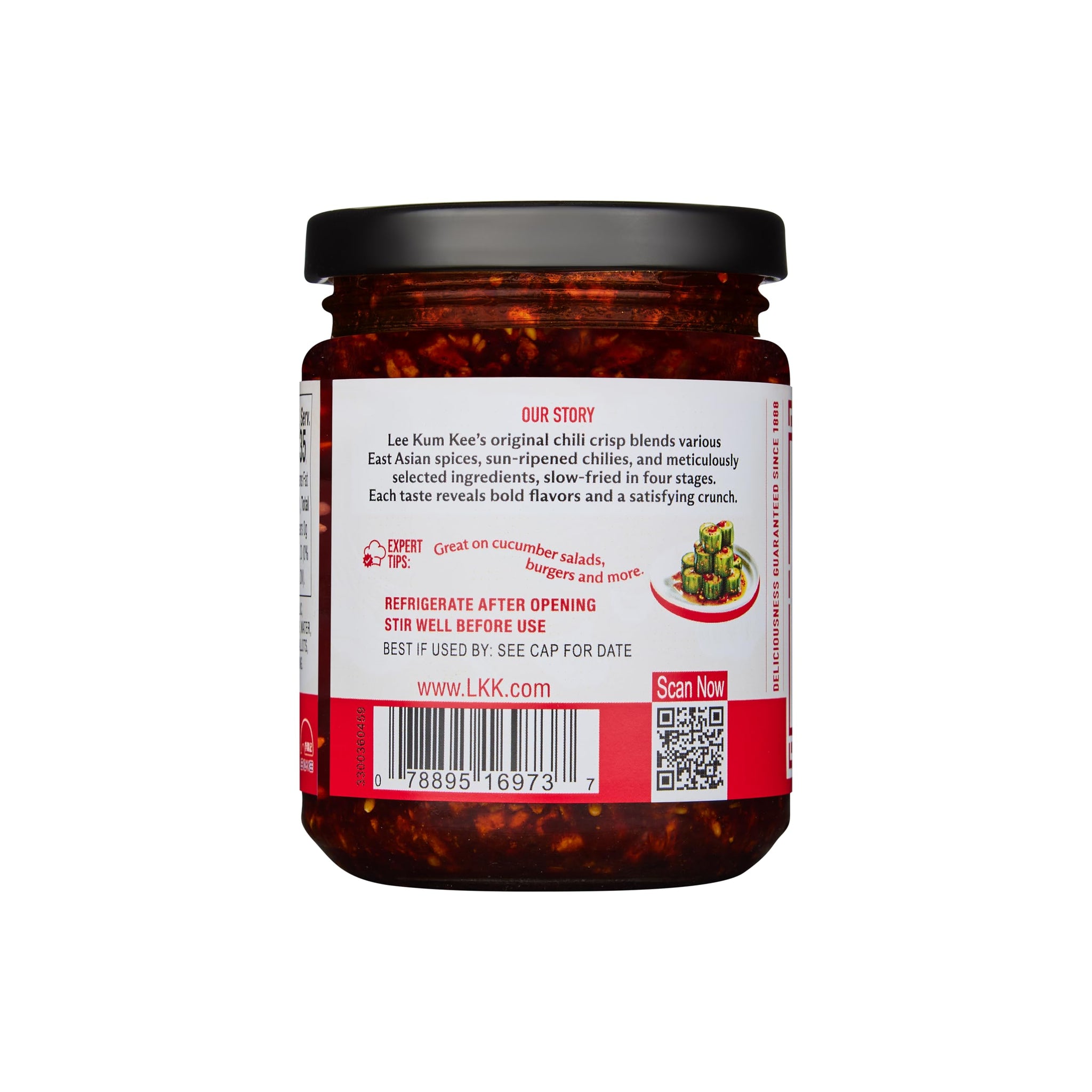 Lee Kum Kee Original Chili Crisp (7 oz - 1 Pack), Savory & Spicy | Vegan | Perfect for Dipping, Stir-Frying, Drizzling, Noodles, Rice Bowls, Toasts