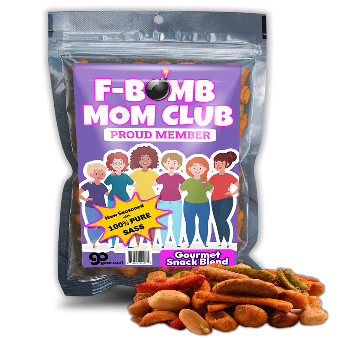 F Bomb Mom Trail Mix - Funny Stocking Stuffers for Women - Hilarious Mom Gifts - Unusual White Elephant - Womens Gag Gifts Mother’s Day