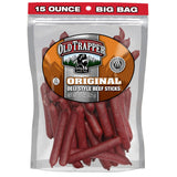 Old Trapper Original Deli-Style Beef Sticks,15-Ounce Package, Perfect for On-the-Go Snacking, Six Grams of Protein and Zero Grams of Sugar per Serving