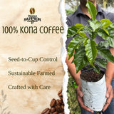 Kona Super Coffee 100% Kona Coffee - Kona Peaberry, Medium Dark Roast, Whole Bean (16oz bag)