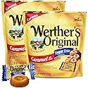 Original Caramel Hard Candies, 2 Pack of Individually Wrapped Sugar Free Hard Candy 7.7oz Each, Ideal Hard Candy for Holiday Treats, Perfect Caramel