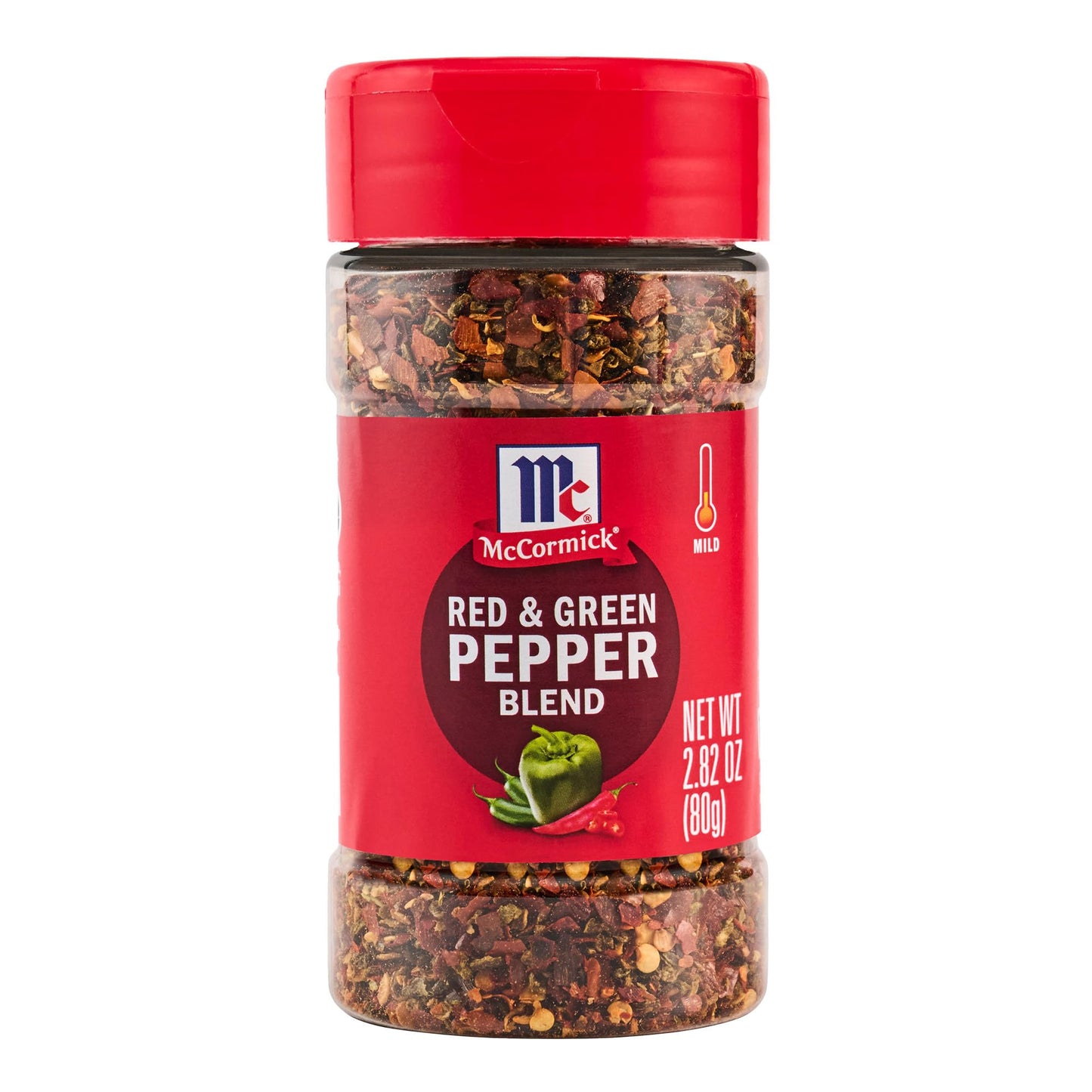 McCormick Seasoning Blend, Red & Green Pepper, Mildly Spicy Seasoning Featuring Red Peppers, Jalapeño Peppers, Green Bell Peppers & Sweet Chili Flakes