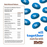 M&M’S WORLD Peanut Blue Chocolate Candy, 2lbs of Bulk Candy in Resealable Pack for Graduations, Weddings, 4th of July, Birthday Parties, Candy Bars