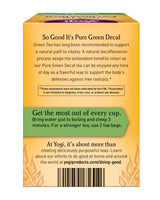 Yogi Tea, Pure Green Decaf, 16 Count, Packaging May Vary