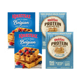 Krusteaz Breakfast Variety Pack - Belgian Waffle Mix (28 Oz) & Buttermilk Protein Pancake Mix (20 oz) - (2 Ea.) (Variety Pack)