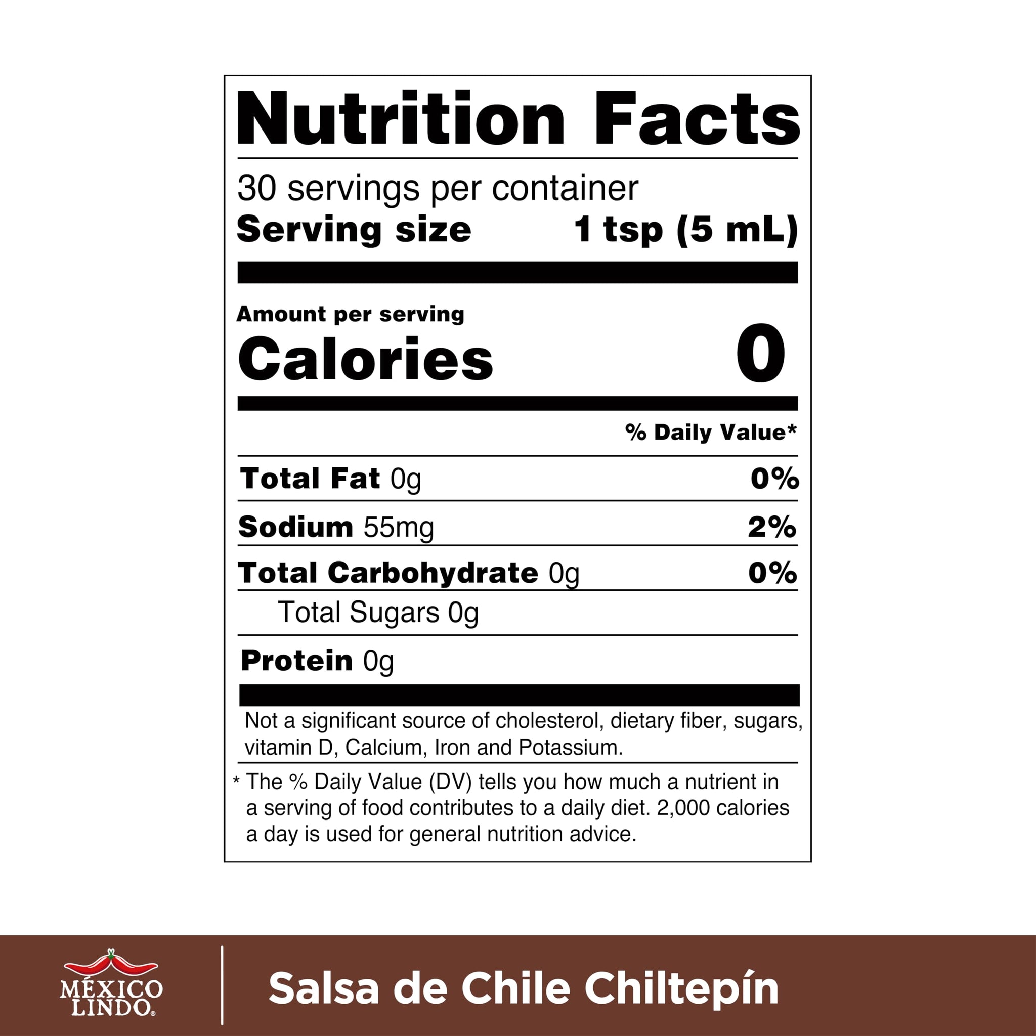 Mexico Lindo Chiltepin Hot Sauce | 14,200 Scoville Level | Traditional Spicy Flavor | 5 Fl Oz Bottles (Pack of 6)
