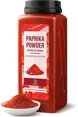 Soeos Paprika Powder, 16 oz (Pack of 1), Sweet Paprika Seasoning for Marinade, Cooking, Grilling, Dipping, Perfect for Chicken, Pork, Beef