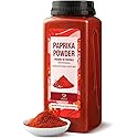 Soeos Paprika Powder, 16 oz (Pack of 1), Sweet Paprika Seasoning for Marinade, Cooking, Grilling, Dipping, Perfect for Chicken, Pork, Beef
