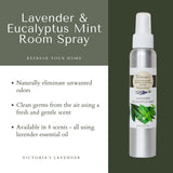 Victoria's Lavender Room Fragrance Spray - Natural Air Freshener & Odor Eliminator, Luxury Essential Oil for Home & Bathroom, Aromatherapy, Ideal
