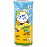 Crystal Light Iced Tea Decaffeinated Lemon Natural Flavor, 1.5-Ounce Canister (Pack of 6)