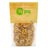 Yupik Organic Sweetened Dried Banana Chips, 14.1 Oz, Gluten-Free, Kosher, Non-GMO, Vegan, Sliced Dried Fruits, Lightly Sweetened, Crunchy Snacks