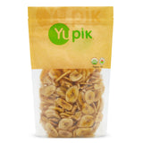 Yupik Organic Sweetened Dried Banana Chips, 14.1 Oz, Gluten-Free, Kosher, Non-GMO, Vegan, Sliced Dried Fruits, Lightly Sweetened, Crunchy Snacks