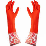 DecorRack 4 Pair Household Cleaning Gloves, Reusable Medium-Sized Multi-Purpose Gloves, Assorted