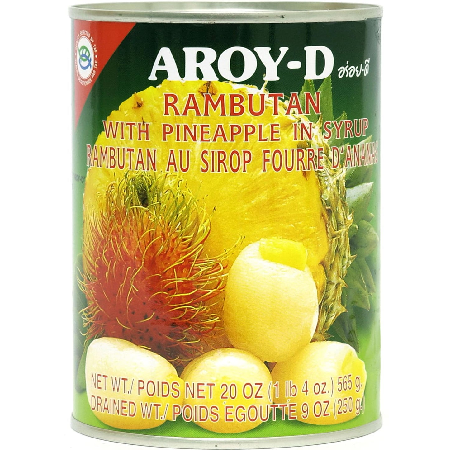 Fruits in Syrup (Rambutan with Pineapple) - 20oz (Pack of 6)