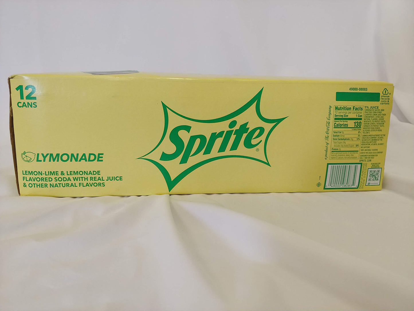 Sprite Lymonade, Lemon Lime & Lemonade Soda Soft Drink, 12 Fl Oz (Pack Of 12)