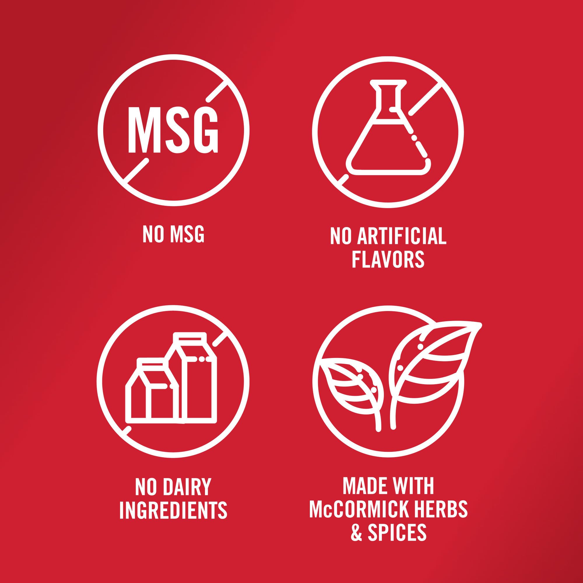 McCormick Taco Seasoning Mix, Original, No MSG Added, No Dairy Ingredients, No Artificial Flavors, For Tacos, Nachos, Fajitas and More, 24 oz