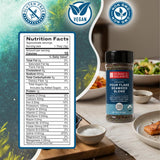 Ocean's Balance Organic Four Flake Seaweed Blend, perfect for topping rice, noodles, salads, soups, and avocado toast.(0.7oz)