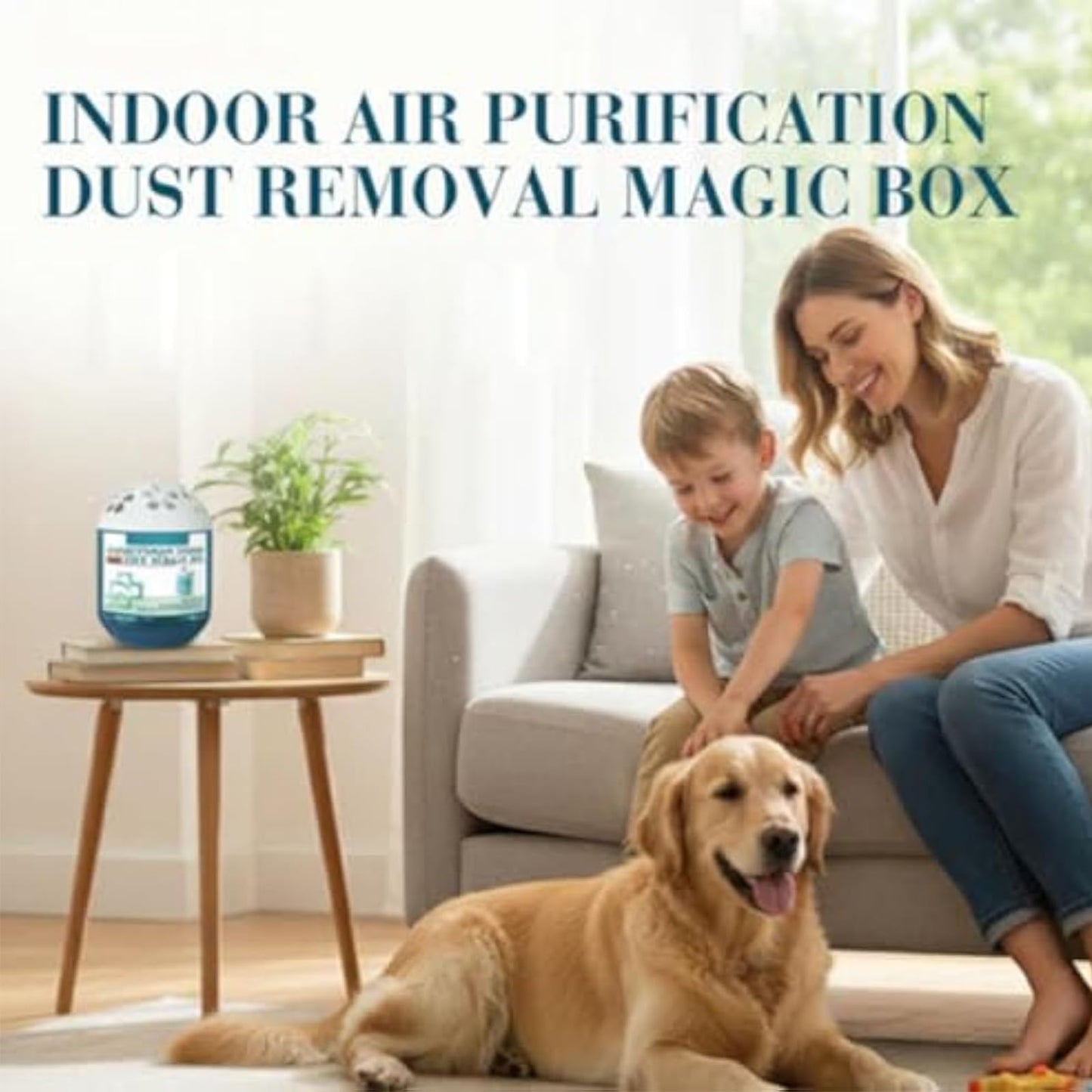 Indoor Air Purification Dust Removal Magic Box, Multi-functional Air Magic Box Cleaner Fragrance, Long-Lasting Air Freshener, for Continuously