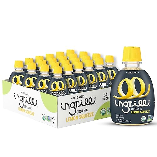Ingrilli Organic Lemon Squeeze, 4 Fl Oz Bottle (Pack of 24)