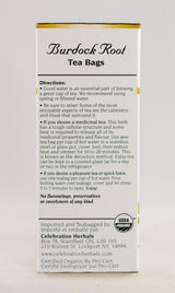 Celebration+Herbals%2c+Tea+Bags+Burdock+Root%2c+24+Count
