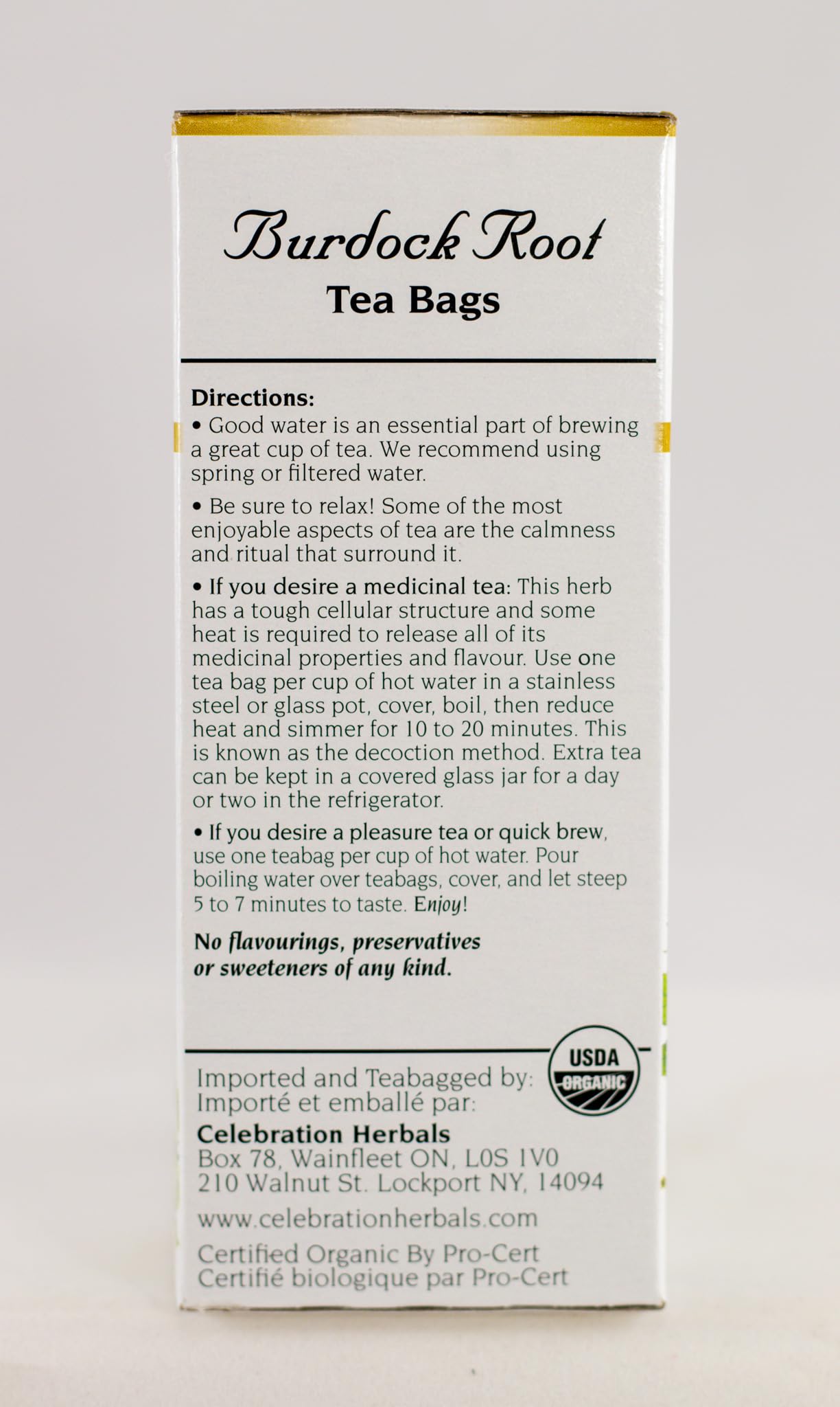 Celebration+Herbals%2c+Tea+Bags+Burdock+Root%2c+24+Count