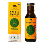 Nepal Tea Yacon Syrup 100% Organic, 9.5 Fl Oz Glass Bottle - Low Calorie, Satisfying Sweetness, Rich in Minerals, Low Glycemic, High in FOS/Prebiotic for Digestive Health