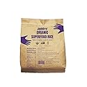 Jasberry - Organic Superfood Rice, Soft & Aromatic Whole Grain Purple Rice, High in Antioxidants, Non-GMO, Gluten-free, Easy to cook, Versatile USDA Certified Organic, Vegan, Sustainable, Regenerative Farming, Small-scale farmers (11 Pound Bag)